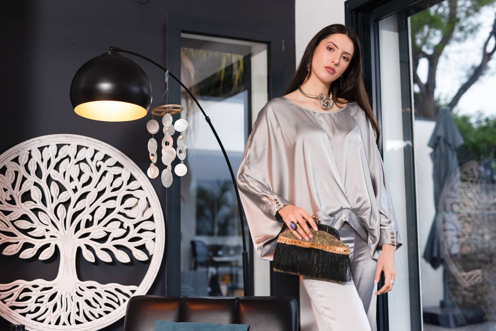 ensemble bouse et pantalon noir